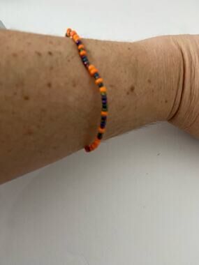 colored wire bangle bracelet